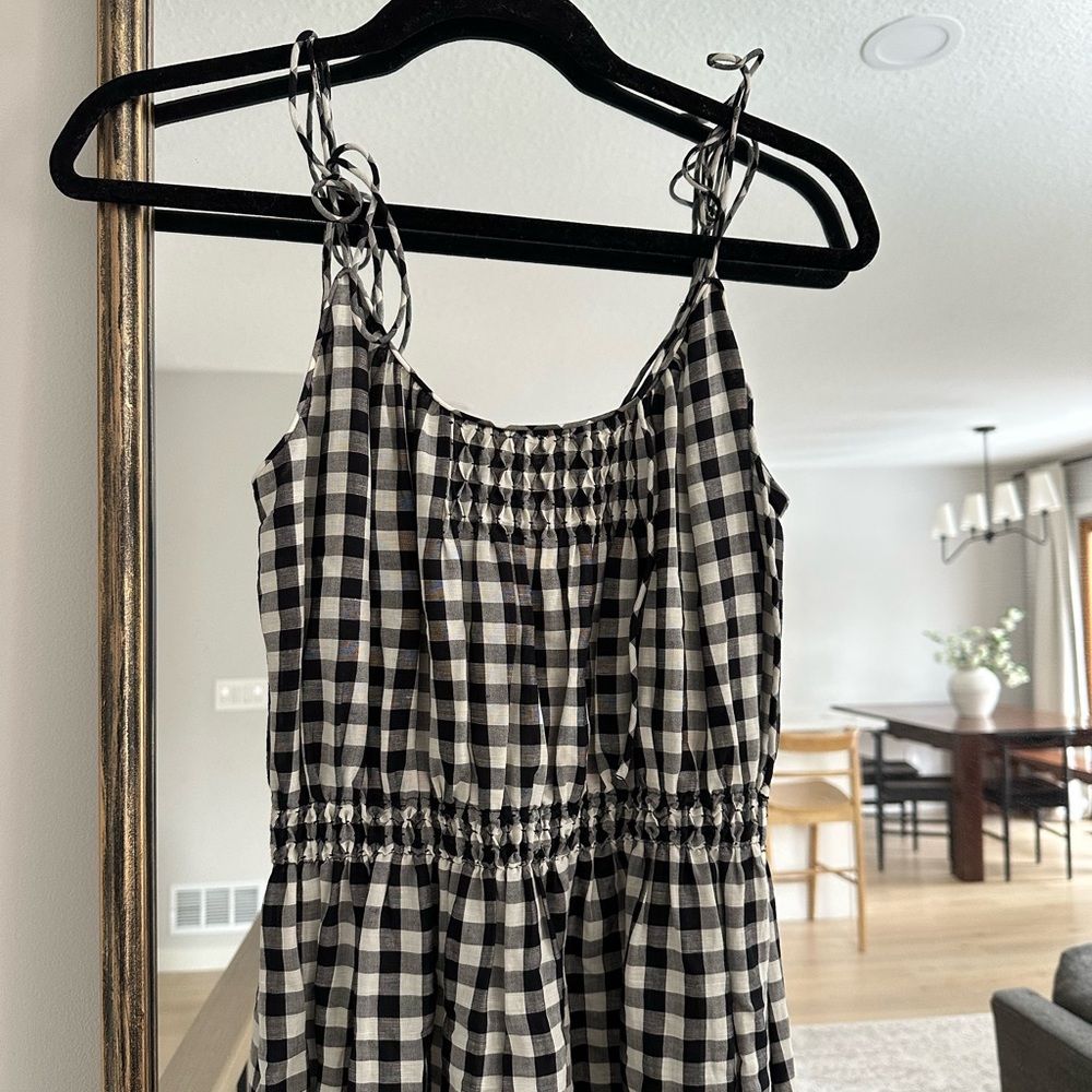 NWT DOEN LESLIE Gingham Midi Dress